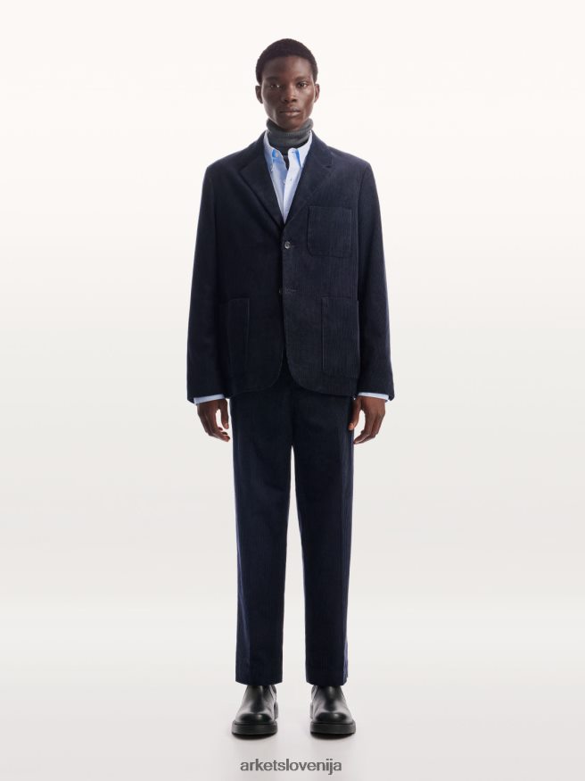 obutev sl ARKET moški usnjeni škornji Črna 6X02XV1278