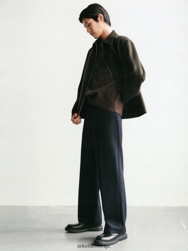 obutev sl ARKET moški debeli usnjeni derbi čevlji Črna 6X02XV1279