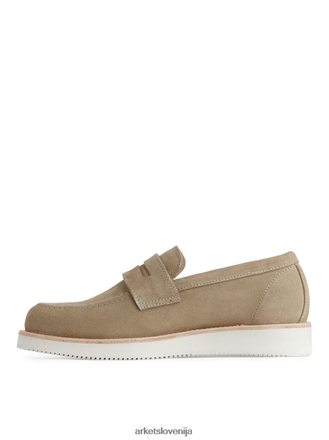 obutev sl ARKET moški semiš-vibram loaferji bež 6X02XV1275