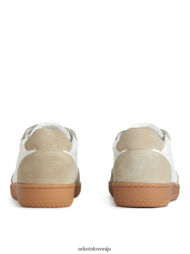 obutev sl ARKET moški usnjeni copati bela/bež 6X02XV1254