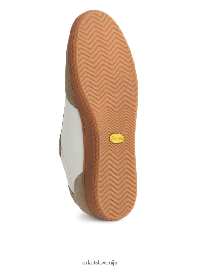 obutev sl ARKET moški usnjeni copati bela/bež 6X02XV1254