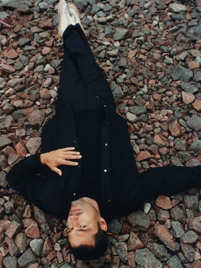 obutev sl ARKET moški usnjeni copati bela/bež 6X02XV1254