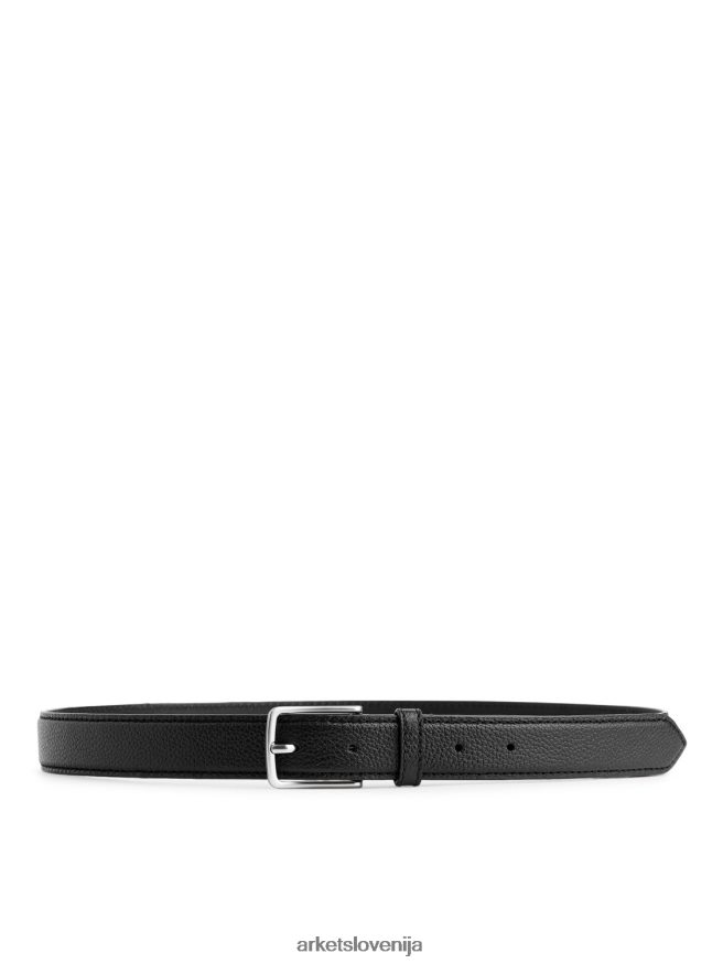 dodatki sl ARKET moški usnjeni pas Črna 6X02XV1334