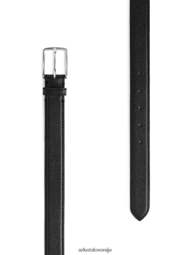 dodatki sl ARKET moški usnjeni pas Črna 6X02XV1334