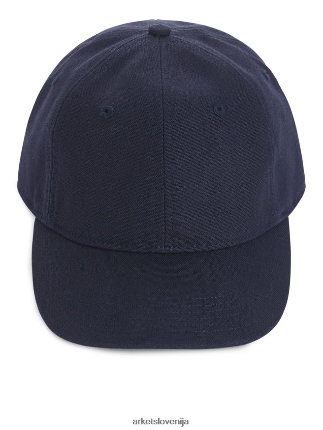 dodatki sl ARKET moški kapa iz konoplje in bombaža temno modra 6X02XV1297
