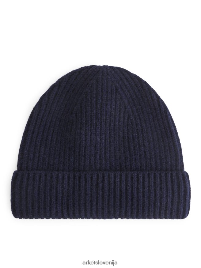 dodatki sl ARKET moški kapa iz mešanice kašmirja temno modra 6X02XV1310