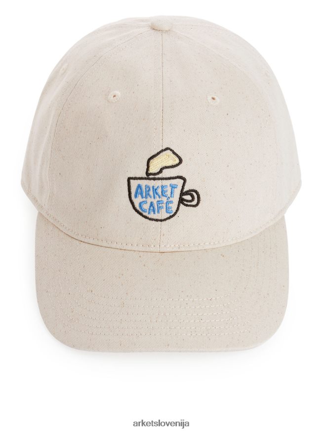 dodatki sl ARKET moški kavarna kapa umazano bela 6X02XV820