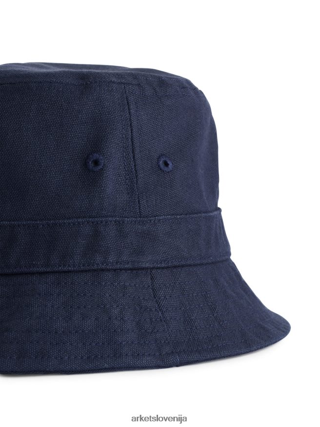 dodatki sl ARKET moški klobuk iz konoplje temno modra 6X02XV1293