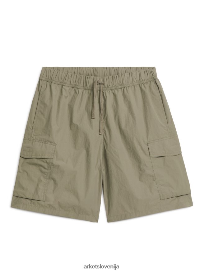 oblačila sl ARKET moški aktivne utility kratke hlače kaki zelena 6X02XV1129