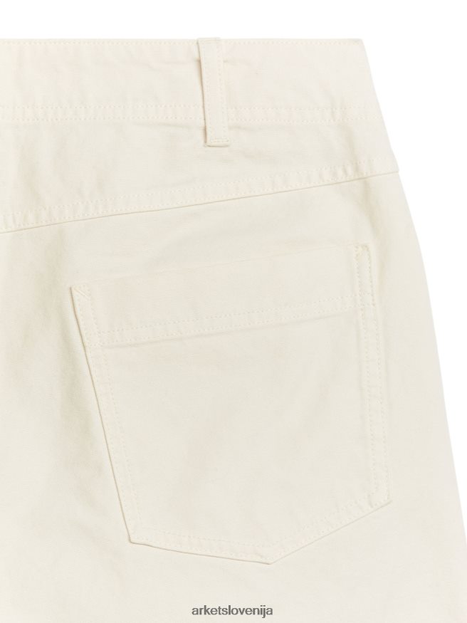 oblačila sl ARKET moški bombažne hlače umazano bela 6X02XV1062