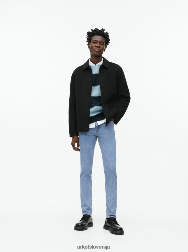 oblačila sl ARKET moški birch slim stretch jeans svetlo modra 6X02XV1105