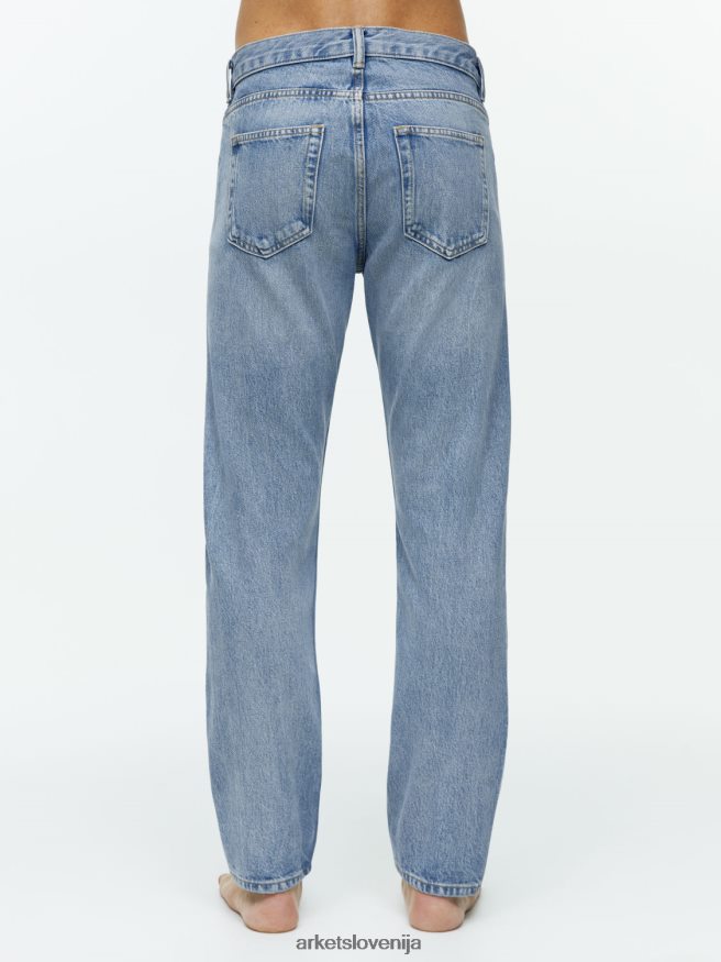 oblačila sl ARKET moški navadne ravne kavbojke s skrajšanim parkljem svetlo modra 6X02XV1107