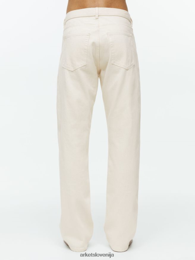 oblačila sl ARKET moški ocean ohlapne ravne kavbojke ekru 6X02XV1095