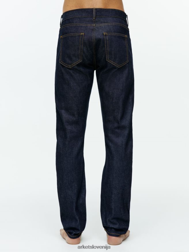 oblačila sl ARKET moški park navadne kavbojke z ravnim robom splaknjena srednje modra 6X02XV1104