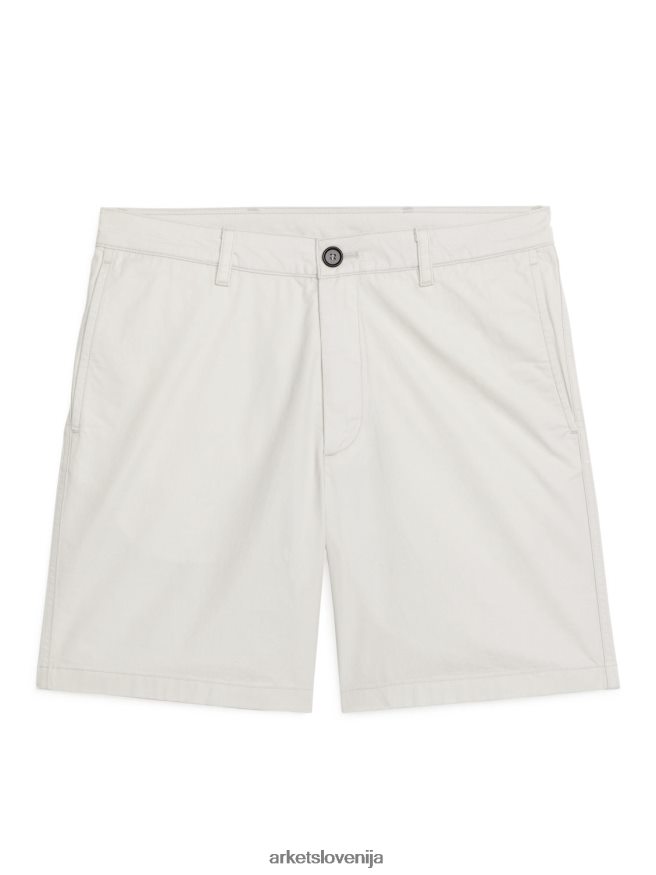 oblačila sl ARKET moški bombažne kratke hlače bela 6X02XV1117