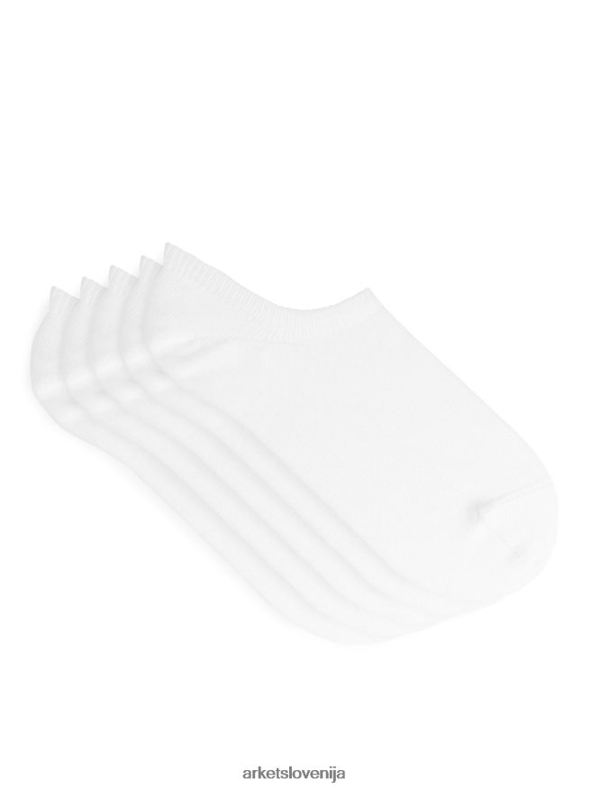 oblačila sl ARKET moški komplet nogavic za superge 5 parov bela 6X02XV573