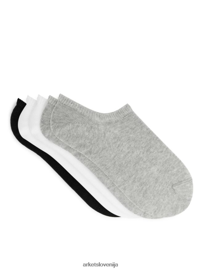 oblačila sl ARKET moški komplet nogavic za superge 5 parov siva 6X02XV572