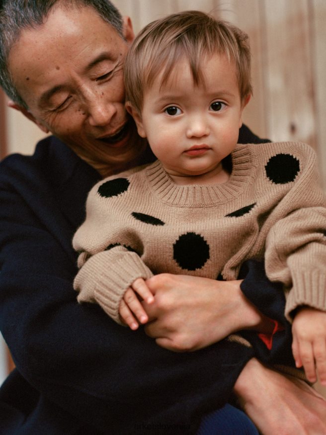 oblačila sl ARKET moški dvostranski volneni blazer temno modra 6X02XV1149