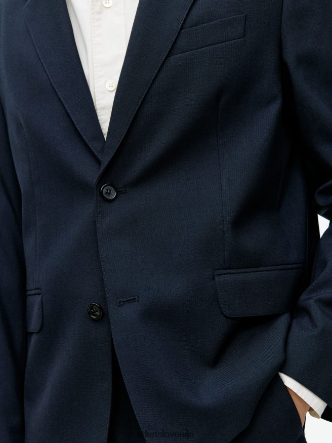 oblačila sl ARKET moški moderen blazer hopsack temno modra 6X02XV1150