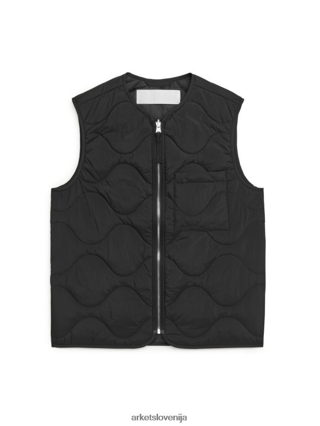 oblačila sl ARKET moški prešit brezrokavnik Črna 6X02XV1160