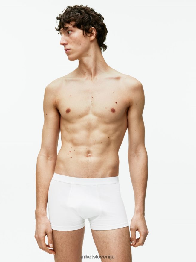 oblačila sl ARKET moški bombažne hlače pima, 3 kom bela 6X02XV1222