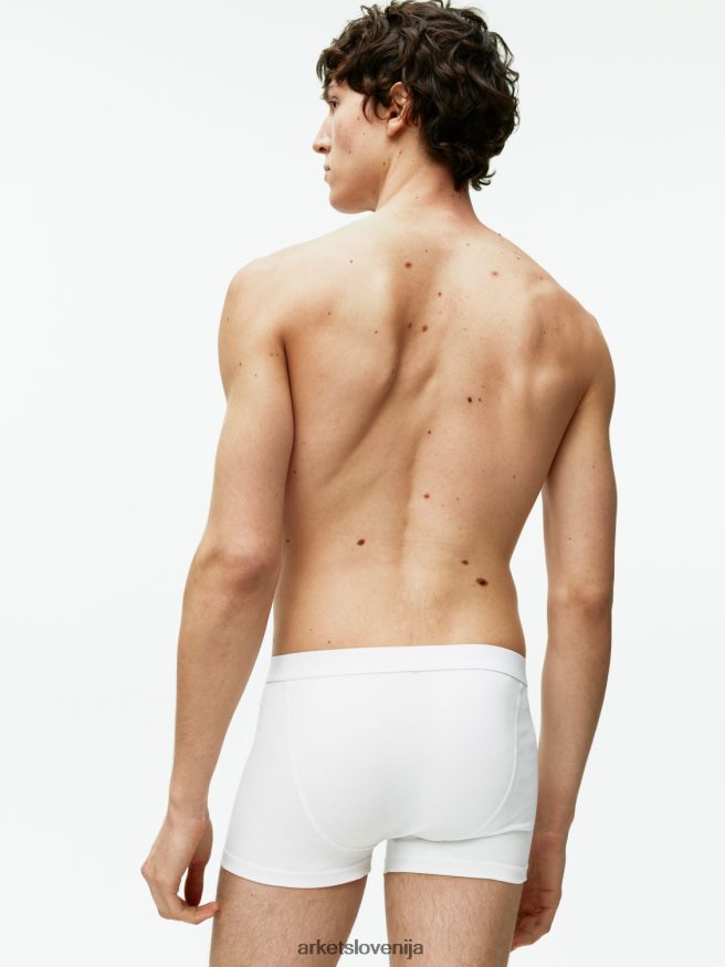 oblačila sl ARKET moški bombažne hlače pima, 3 kom bela 6X02XV1222