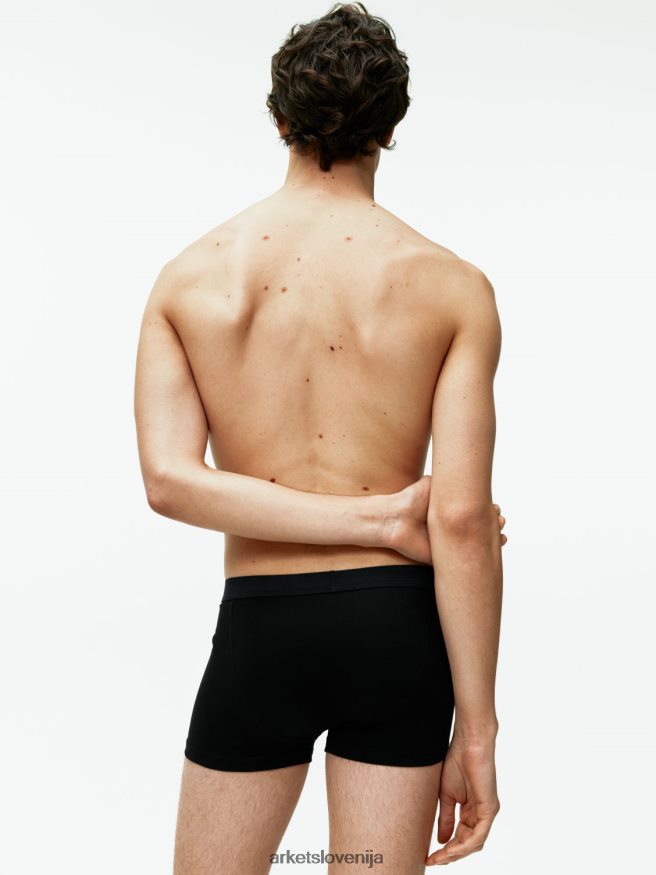 oblačila sl ARKET moški bombažne hlače pima, 3 kom Črna 6X02XV1225