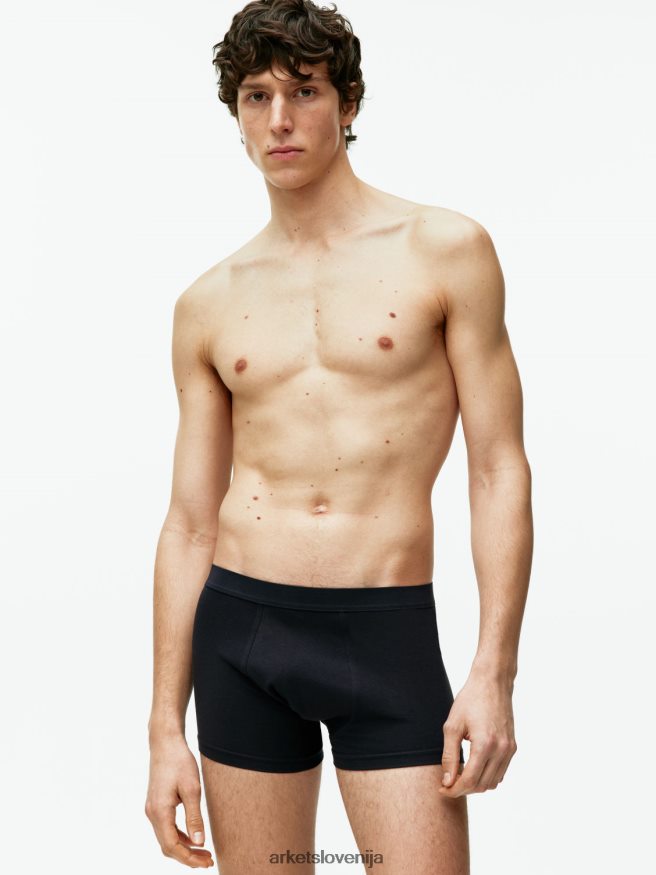 oblačila sl ARKET moški bombažne hlače pima, 3 kom temno modra 6X02XV1224