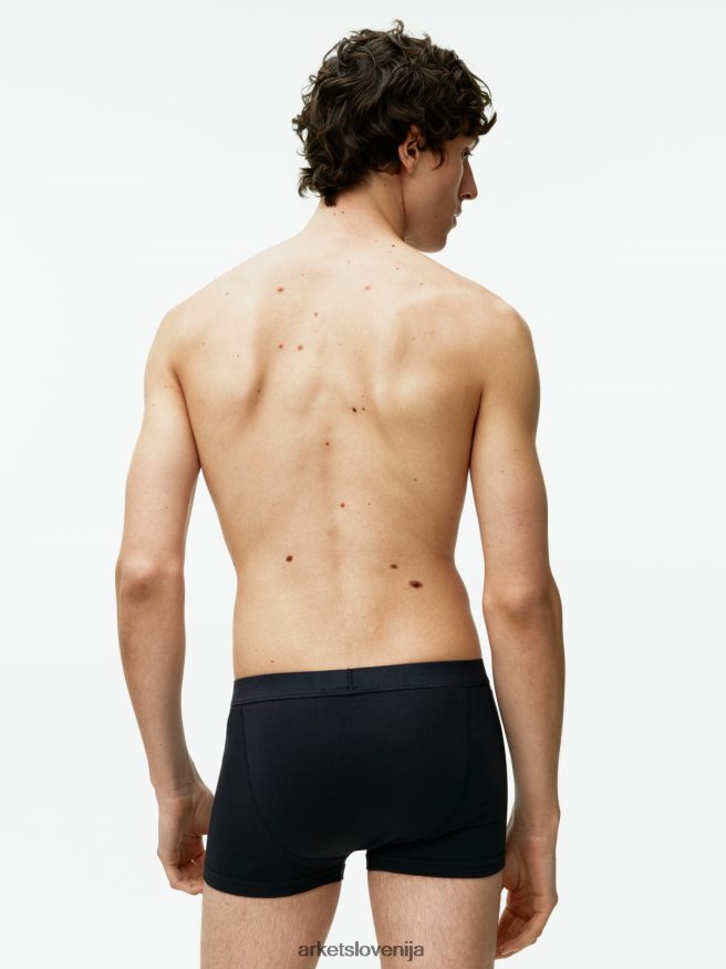 oblačila sl ARKET moški bombažne hlače pima, 3 kom temno modra 6X02XV1224