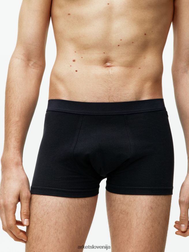 oblačila sl ARKET moški bombažne hlače pima, 3 kom temno modra 6X02XV1224