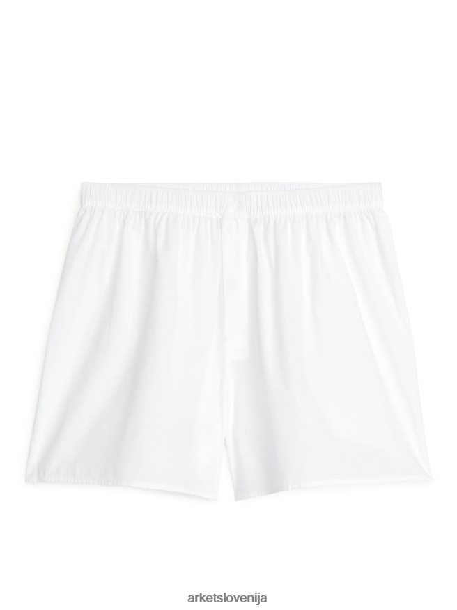 oblačila sl ARKET moški tkane bombažne boksarice, komplet 2 kom modra/bela 6X02XV1229