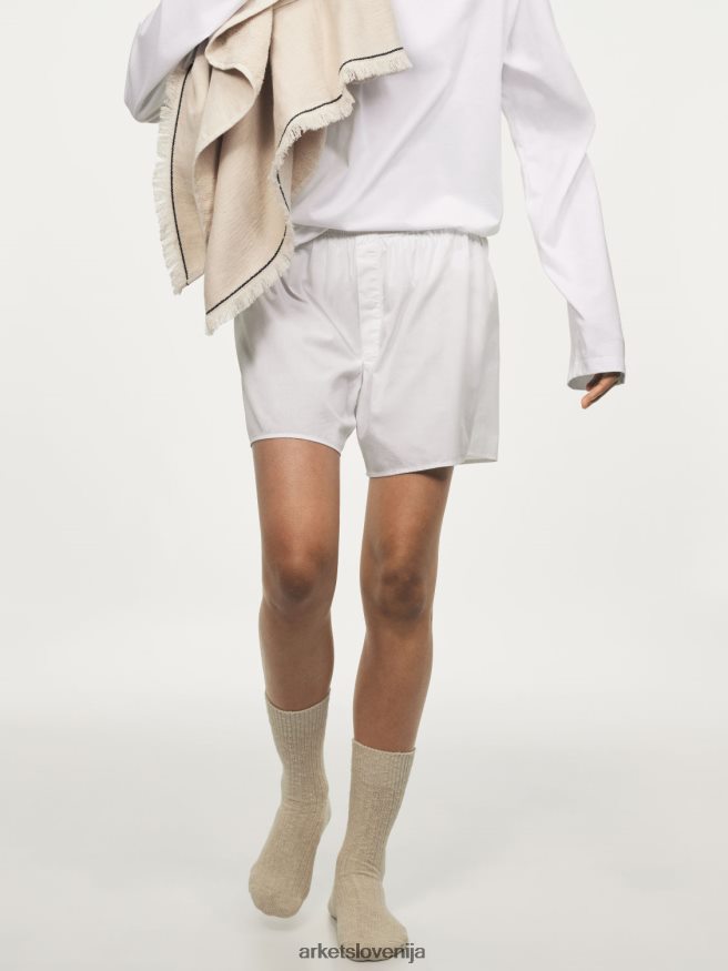 oblačila sl ARKET moški tkane bombažne boksarice, komplet 2 kom modra/bela 6X02XV1229