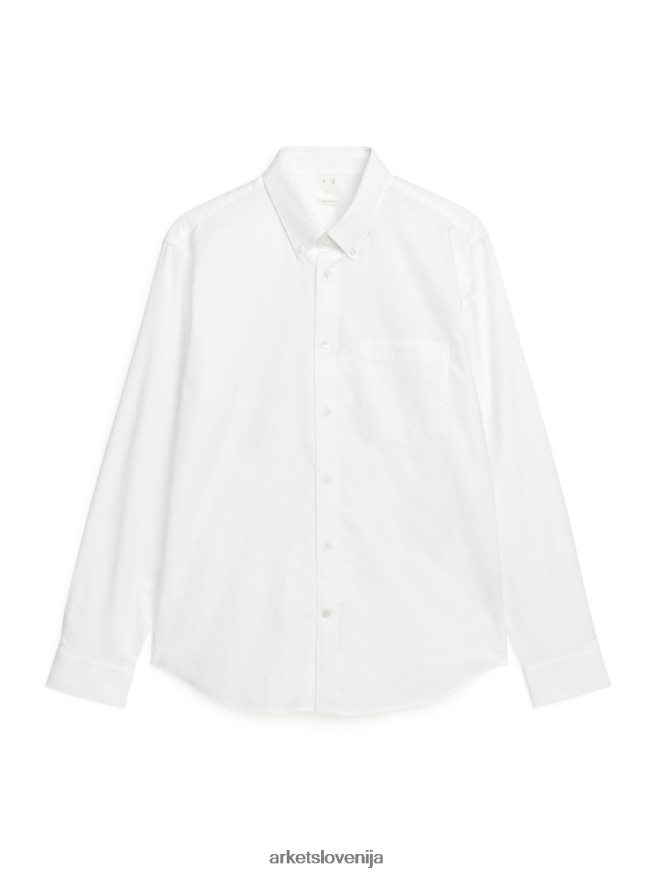 oblačila sl ARKET moški oxford majica bela 6X02XV971