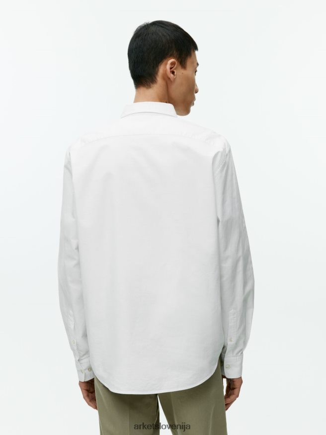 oblačila sl ARKET moški oxford majica bela 6X02XV971