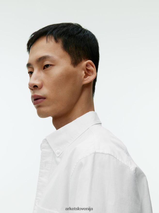 oblačila sl ARKET moški oxford majica bela 6X02XV971