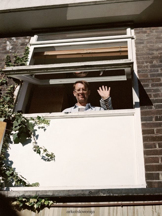 oblačila sl ARKET moški oxford majica modra/črtasta 6X02XV973