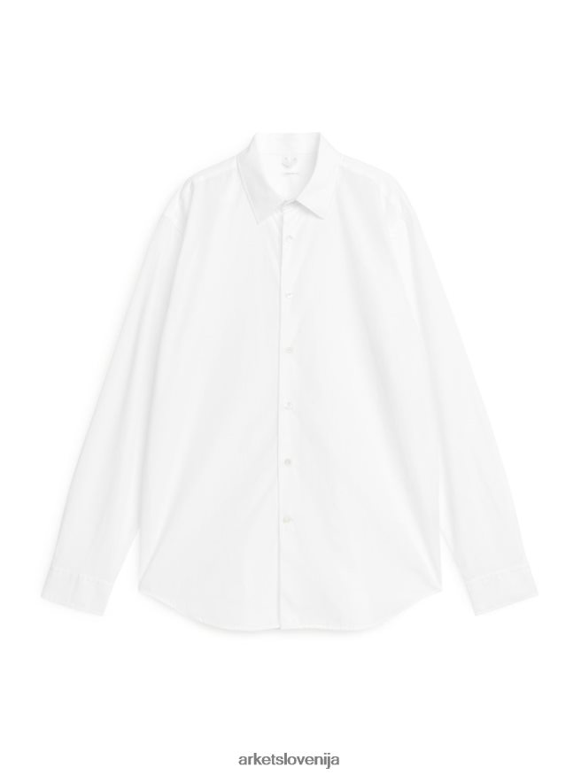 oblačila sl ARKET moški srajca iz poplina bela 6X02XV966