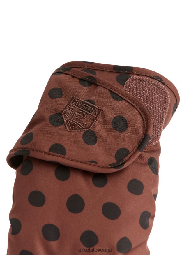 dodatki sl ARKET otroci hestra otroške higienske rokavice rjava/črna 6X02XV1644