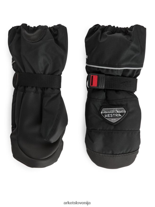 dodatki sl ARKET otroci hestra otroške rokavice czone Črna 6X02XV1654