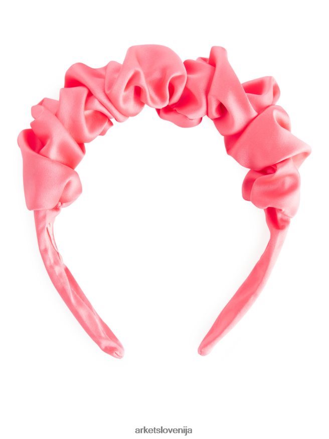 dodatki sl ARKET otroci alice trak iz naboranega satena roza 6X02XV1627