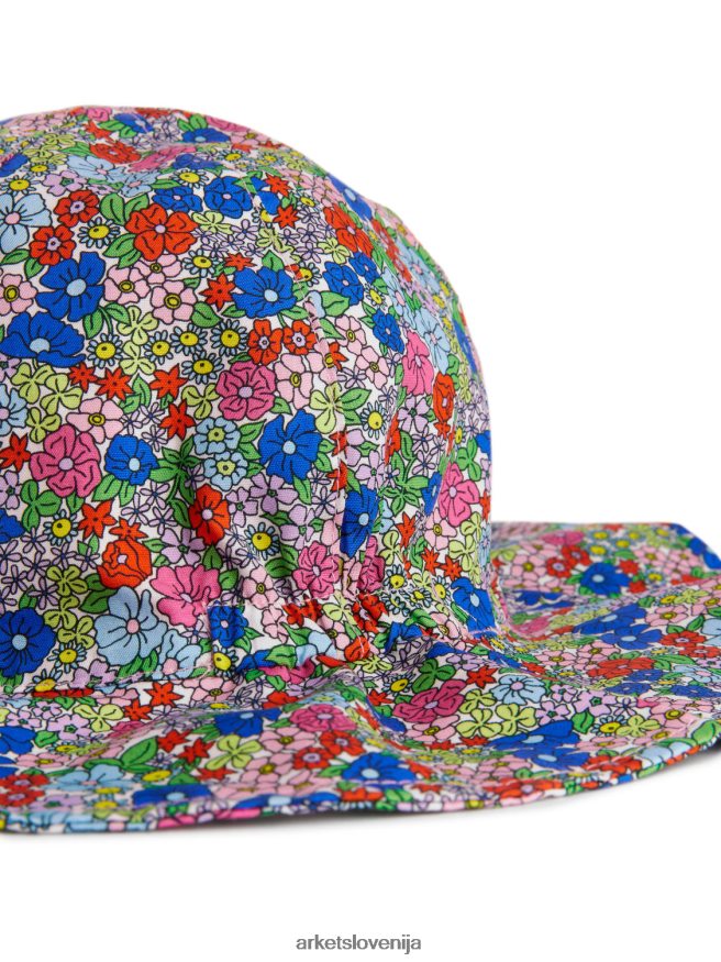 dodatki sl ARKET otroci kapa za sončenje iz poplina več/cvetlični 6X02XV1638