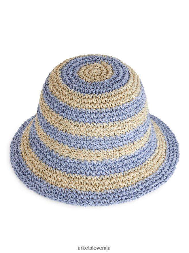 dodatki sl ARKET otroci slamnik bež/svetlo modra 6X02XV1637