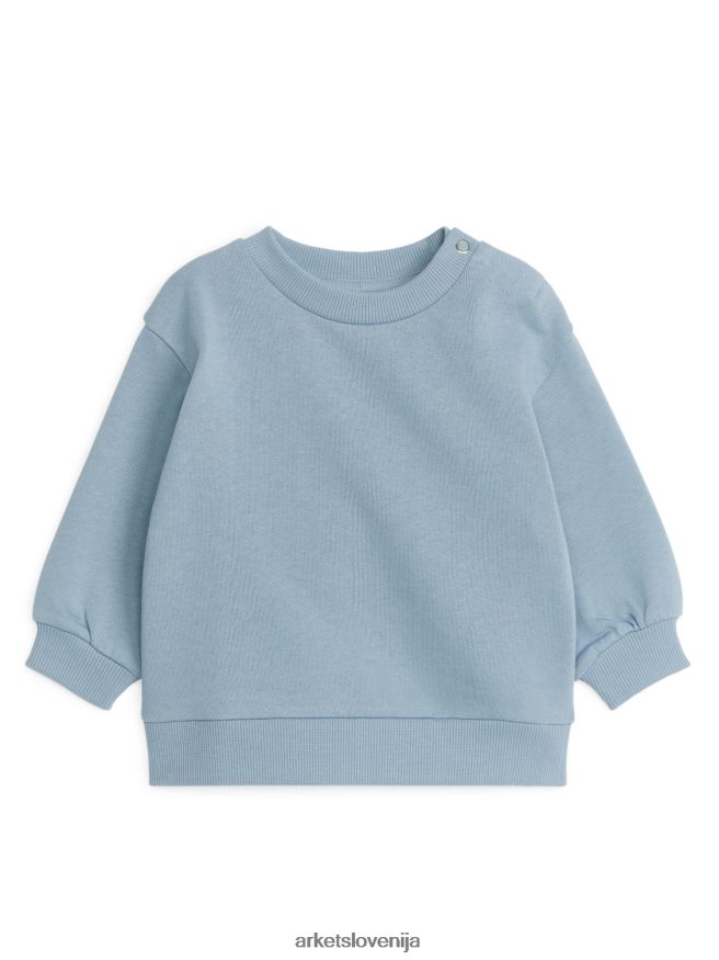 oblačila sl ARKET otroci bombažna jopica prašno modra 6X02XV1687