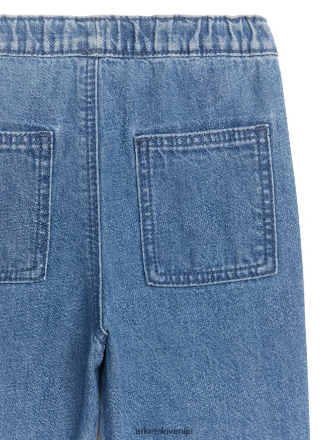 oblačila sl ARKET otroci mehke denim hlače modra 6X02XV1768