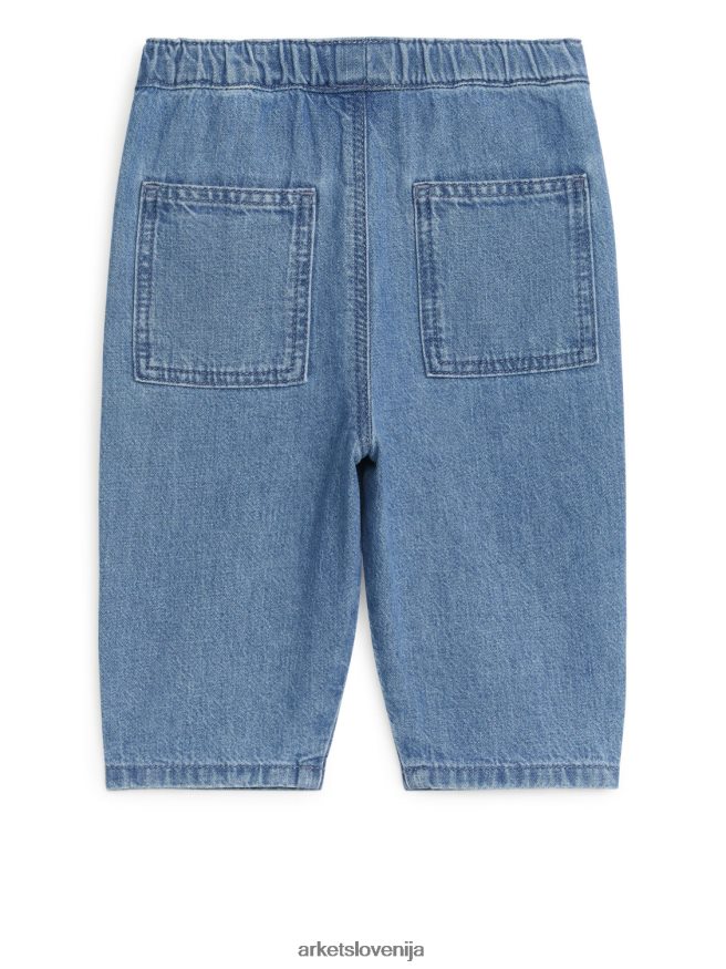 oblačila sl ARKET otroci mehke denim hlače sprano modra 6X02XV1767