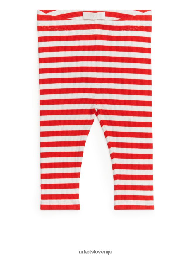 oblačila sl ARKET otroci rebraste pajkice bela/rdeča 6X02XV1726