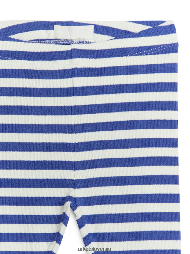 oblačila sl ARKET otroci rebraste pajkice umazano bela/svetlo modra 6X02XV1747