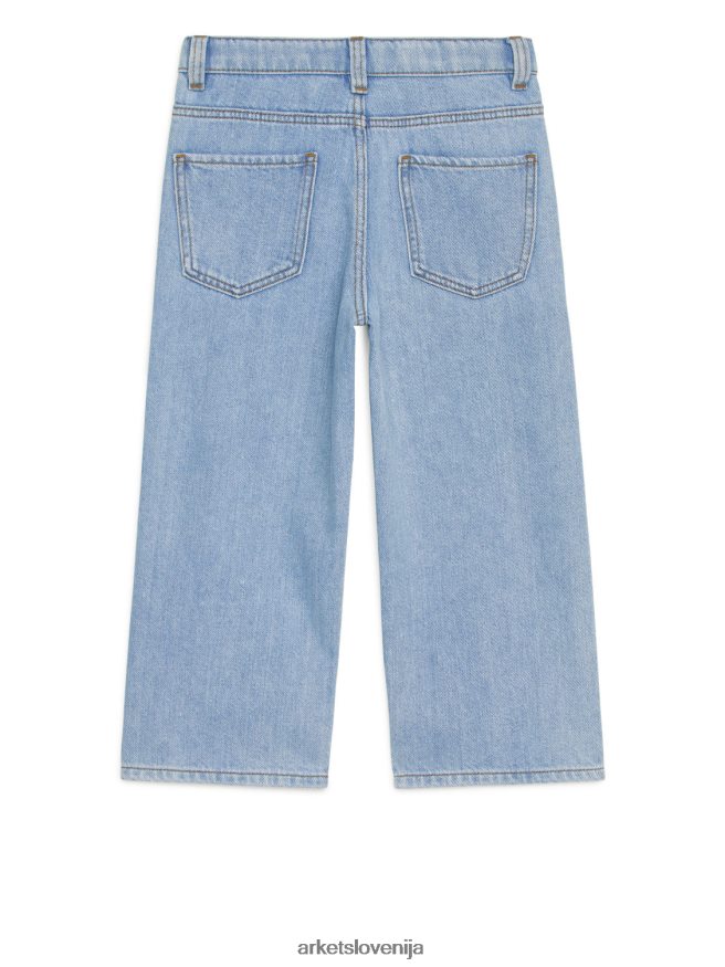 oblačila sl ARKET otroci široke kavbojke svetlo modra 6X02XV1591