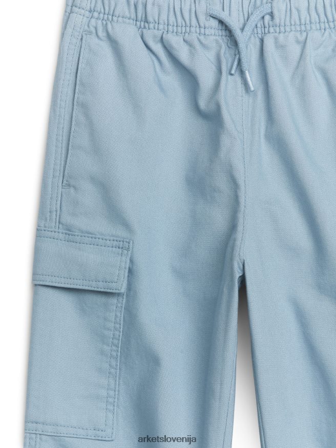 oblačila sl ARKET otroci kargo hlače modra 6X02XV1544