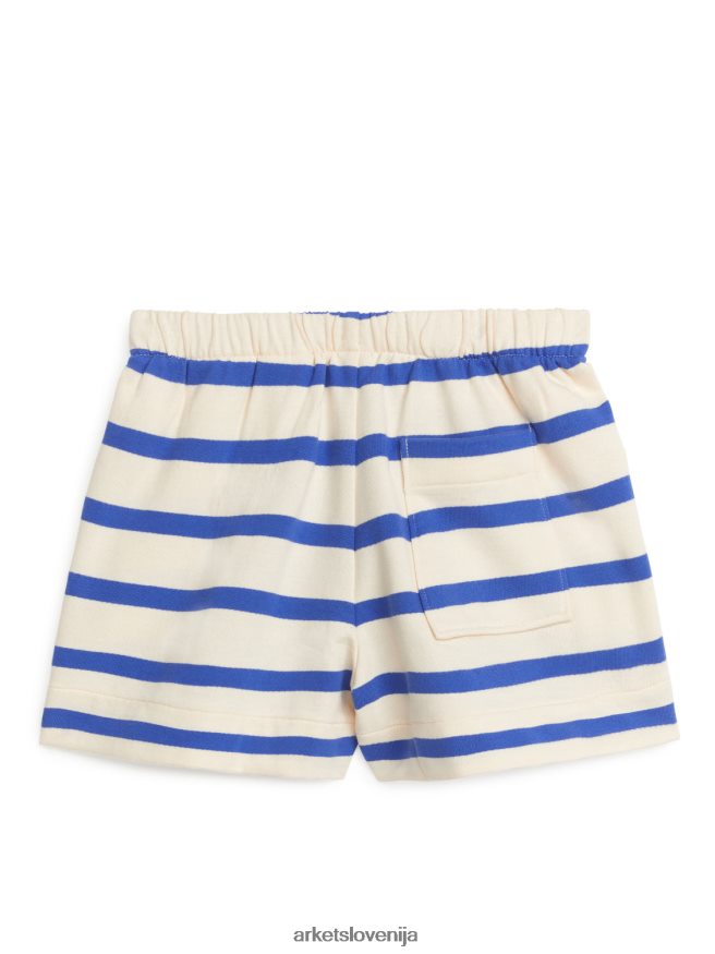 oblačila sl ARKET otroci kratke hlače iz francoskega frotirja modra/črtasta 6X02XV1561